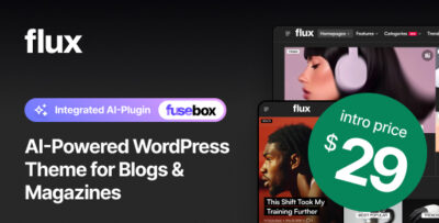 Flux - AI-Powered Blog & Magazine WordPress Theme