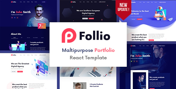 Follio - Multipurpose Portfolio React Template Follio - Multipurpose Portfolio React Template