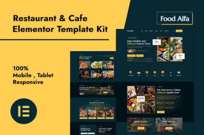 Food Alfa - Restaurant & Cafe Elementor Pro Template Kit