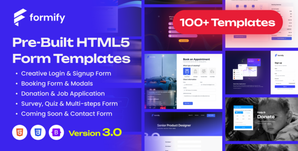 Formify - Coming Soon & Registration Form Template Formify - Coming Soon & Registration Form Template