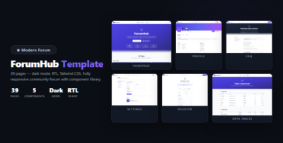 ForumHub | Modern Community Forum HTML Template
