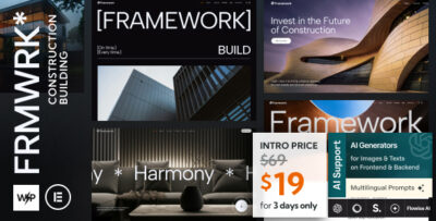 Framework - Construction & Building WordPress Theme