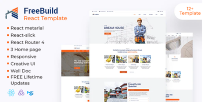 FreeBuild - Construction React Template