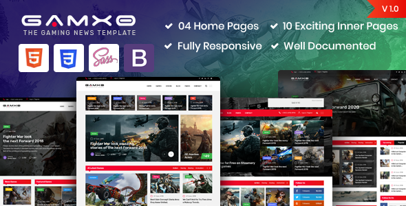 Gamxo - Games News Gaming HTML5 Template Gamxo - Games News Gaming HTML5 Template