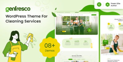 Genfresco - Cleaning Services WordPress Theme