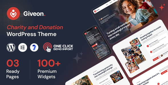 Giveon - Nonprofit, NGO & Charity WordPress Theme Giveon - Nonprofit, NGO & Charity WordPress Theme