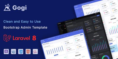 Gogi - Laravel Admin Template