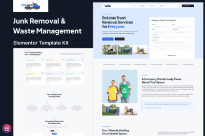 GoLoad - Junk Removal & Waste Management Elementor Template Kit