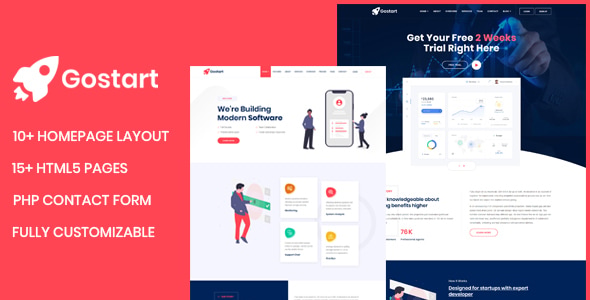 Gostart - Startup Landing Page Gostart - Startup Landing Page