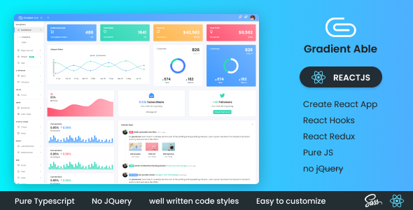 Gradient Able Reactjs Admin Dashboard Gradient Able Reactjs Admin Dashboard