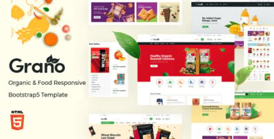 Grano - Organic Food Responsive Bootstrap5 Template