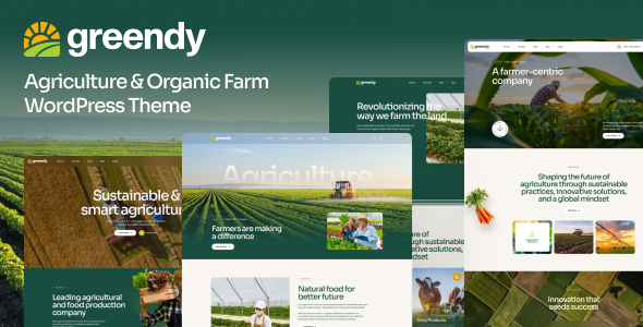 Greendy - Agriculture & Organic Farm WordPress Theme Greendy - Agriculture & Organic Farm WordPress Theme