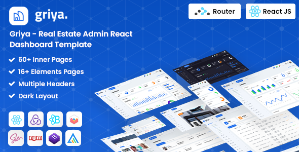 Griya : React Redux Real Estate Admin Template Griya : React Redux Real Estate Admin Template