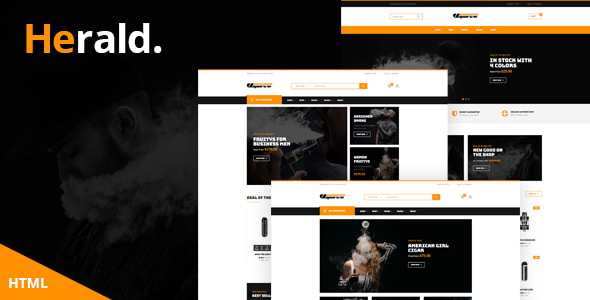 Herald - Vape Store HTML Template Herald - Vape Store HTML Template