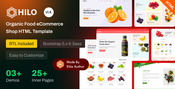Hilo - Organic Food eCommerce Shop Bootstrap 5 Template Hilo - Organic Food eCommerce Shop Bootstrap 5 Template