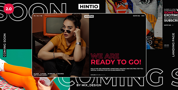 Hintio - Coming Soon & Landing Page Template Hintio - Coming Soon & Landing Page Template
