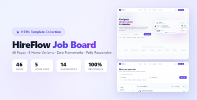 HireFlow | Job Board HTML Template