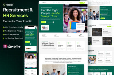 Hirelix - Recruitment & HR Services Elementor Template Kit