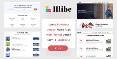Hlibe - Education & Job Board HTML5 Template