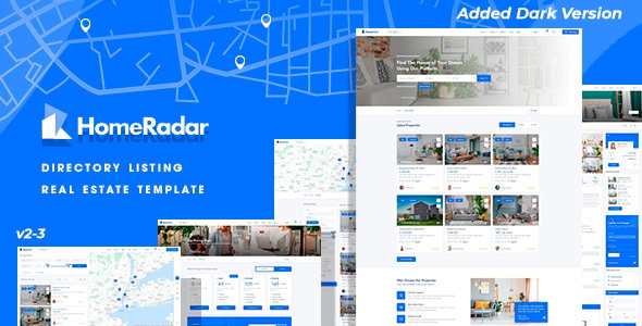 Homeradar - Directory Listing Real Estate Template Homeradar - Directory Listing Real Estate Template