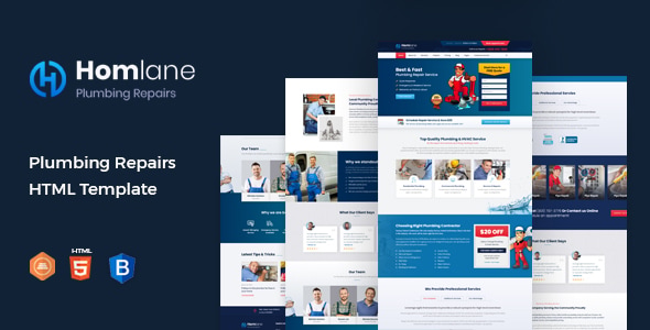 Homlane - Plumbing HTML Template Homlane - Plumbing HTML Template