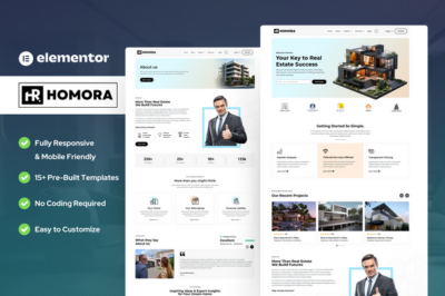 Homora - Real Estate & Property Elementor Template Kit