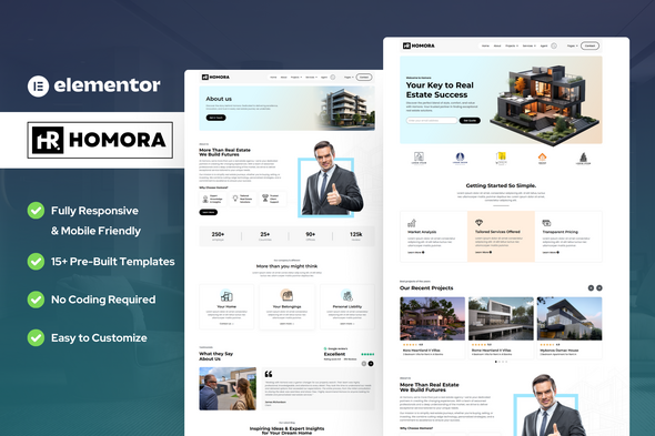 Homora - Real Estate & Property Elementor Template Kit Homora - Real Estate & Property Elementor Template Kit