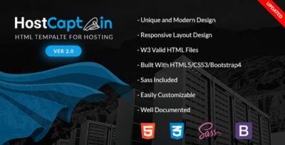 HostCaptain - Hosting and Business HTML Template