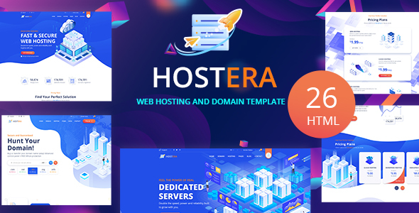 Hostera - Web Hosting and Domain HTML Template Hostera - Web Hosting and Domain HTML Template