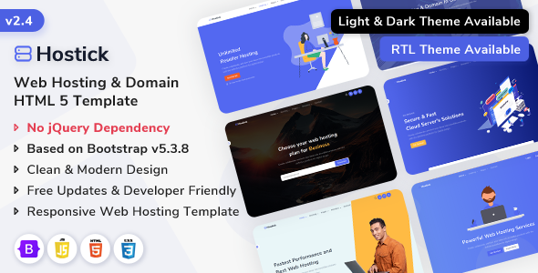 Hostick - Web Hosting & Domain Bootstrap 5 Landing Template Hostick - Web Hosting & Domain Bootstrap 5 Landing Template