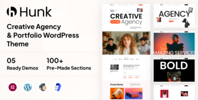 Hunk - Digital Agency & Portfolio WordPress Theme