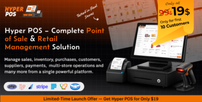Hyper POS - Laravel Point of Sale, Inventory, ERP, Online & Offline POS, Invoicing, Accounting