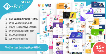 i-Fact Landing Page HTML Template