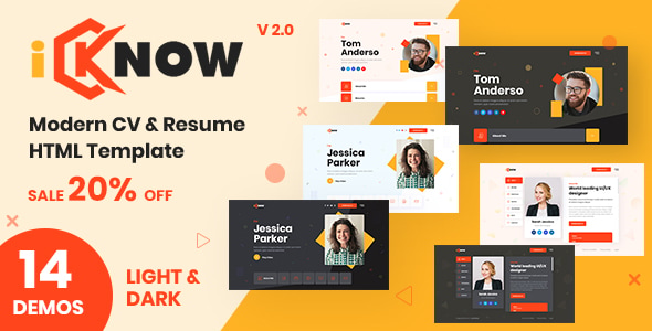 iKnow - Personal Portfolio HTML Template iKnow - Personal Portfolio HTML Template