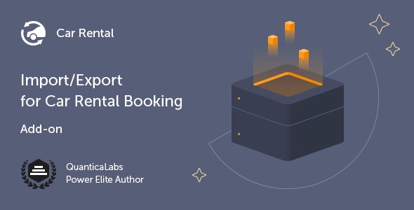 Import/Export Add-on: Car Rental Booking System Import/Export Add-on: Car Rental Booking System