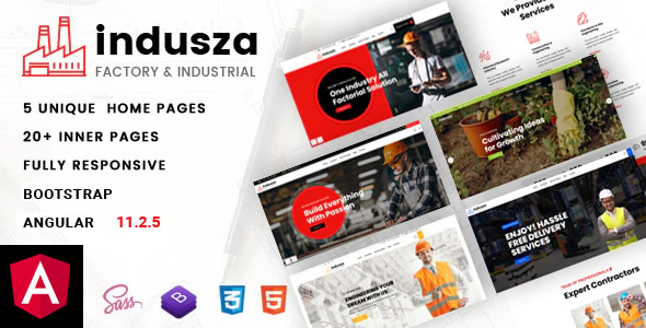 Indusza - Industrial & Factory Angular Template Indusza - Industrial & Factory Angular Template