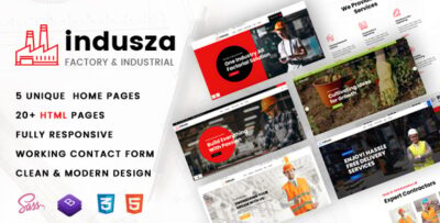 Indusza- Industrial & Factory HTML Template