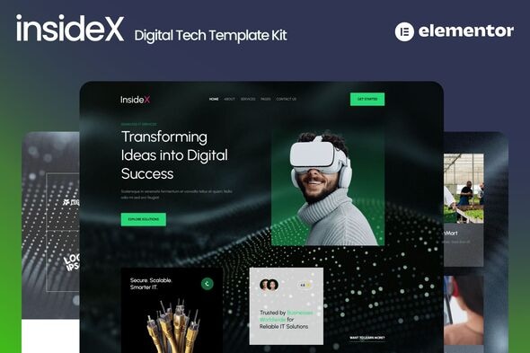InsideX - IT Solution & Service Elementor Template Kits InsideX - IT Solution & Service Elementor Template Kits