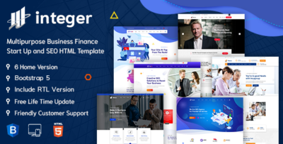 INTEGER - Creative Digital Agency HTML-5 Template + RTL Ready