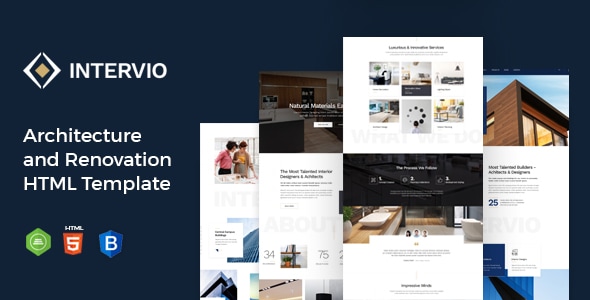Intervio - Architecture & Interior Design HTML Template Intervio - Architecture & Interior Design HTML Template