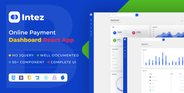 Intez - Payment Dashboard React +Nextjs App Intez - Payment Dashboard React +Nextjs App