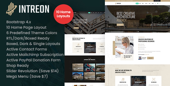 Intreon - Interior & Architecture HTML Template Intreon - Interior & Architecture HTML Template