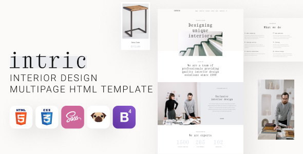 Intric - Interior Design HTML5 Template Intric - Interior Design HTML5 Template