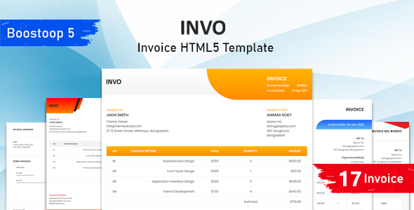 INVO - Invoice HTML5 Template INVO - Invoice HTML5 Template
