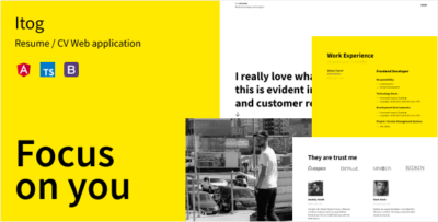 Itog - Resume Angular Web App
