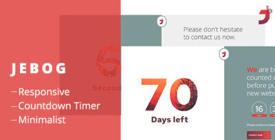 Jebog - Single Page Responsive Coming Soon