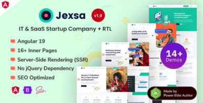 Jexsa - Angular 19 SaaS & IT Startup Template with SSR and Bootstrap 5