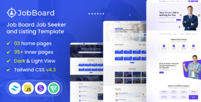 JobBoard - Job Board Job Seeker and Listing Tailwind CSS Template