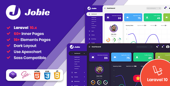 Jobie - Job Portal Laravel & Bootstrap Admin Dashboard Jobie - Job Portal Laravel & Bootstrap Admin Dashboard