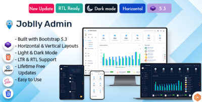 Joblly - Career Admin Dashboard Bootstrap HTML